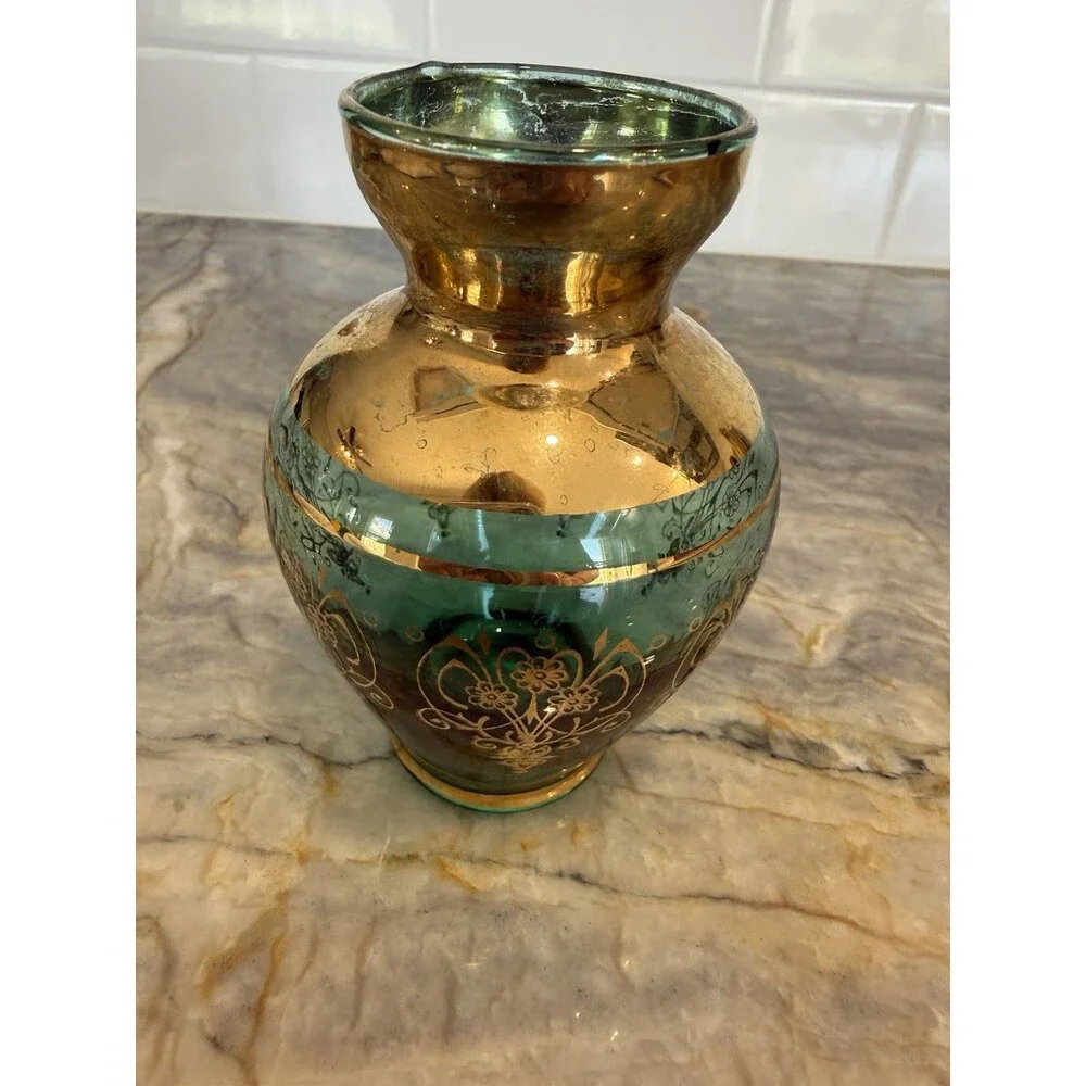 Murano vecchia emerald